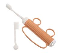 WRITWAA Brosse à dents adaptative : brosse à dents manuelle ergonomique avec poignées pour les doigts, tête remplaçable, manche souple et facile à prendre en main, idéale pour les personnes à