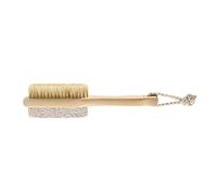 WRITWAA Brosse à Poils Naturels Et Pierre Ponçage Pour Éliminateur De Callosités Avec Poignée Bois Exfoliant Doux Pour Pédicures à Domicile Et Massage Spa