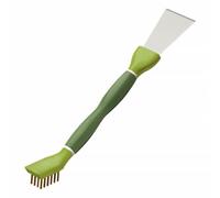 WRITWAA Brosse Cuisine Double Embout Multifonction Petite Brosse de Nettoyage Verte Outil 1 Pièce pour Récurer Plaques de Cuisson Décapage de Rouille et Nettoyage Ménager