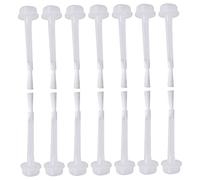 WRITWAA Brosse De Rechange Pour Vernis à Ongles 50 Pièces Tête Blanche Petite Taille Manucure Professionnelle Nail Art Bricolage Salon