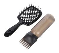 WRITWAA Brosse Démêlante Ventilée Brosse à Cheveux Antistatique Peigne De Massage Chevelu Bouclés Manche Long Avec Flacons De Nettoyage à Sec