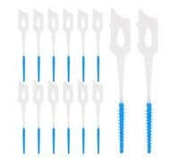 WRITWAA Brossettes Interdentaires En Silicone Souple Bleu, Lot De 40 Pièces Compactes, Outil Oral Portable Pour Nettoyage Des Espaces Entre Les Dents Et Soins Bucco-dentaires En Déplacement