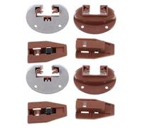 WRITWAA Butées de Tiroir en Plastique et Fer, Kit de 2 Sets pour Glissières de Tiroir Sous-montées, Durabilité et Résistance à L'usure, pour Réparations et Remplacements