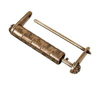 WRITWAA Cadenas Lettre de Style Rétro Chinois Ancien en Alliage de Zinc, Serrure de Sécurité pour Tiroirs D'armoire Forme Unique, pour Décoration et Collection