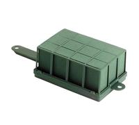 WRITWAA Cage à Fleurs avec Poignée Verte en Mousse Haute en Résine Pp Support Pratique pour Fleurs Fraîches et Séchées pour Arrangement Floral