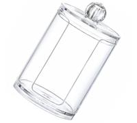WRITWAA Caisson de Rangement en Plastique avec Porte-gobelet et Espace pour Coton, Solution d’Organisation pour Salle de Bain et Espace Maquillage