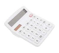 WRITWAA Calculatrice de Bureau Portable Solaire pour Étudiants et Bureau Calculs Simples Addition Soustraction Multiplication et Division Outil Scolaire Pratique et Léger