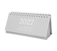 WRITWAA Calendrier de bureau 2027 - Calendrier mensuel à feuillets - Organiseur de table long avec liste de tâches pour le travail et les études - Fournitures scolaires 2027