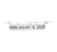 WRITWAA Calendrier de Classe Élémentaire Bohème avec Cartes de Dates pour Rentrée Scolaire, Décoration de Calendrier Maison, Support en Métal et Papier Autocollant