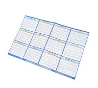 WRITWAA Calendrier Mural Mensuel Effaçable à Sec Grand Format Double Face Plastifié Planificateur Mural Polyvalent avec Espace pour Notes Bureau et Maison