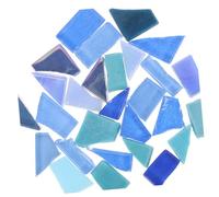 WRITWAA Carreaux de Mosaïque DIY Bleu Tesselles Verre Irrégulières pour Bricolage Jardin Pièces Décoratives pour Cadres Photo Tables et Loisirs Créatifs