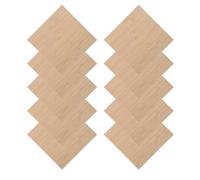 WRITWAA Carrés de Bois Brut 15 X 15 Cm pour Loisirs Créatifs, 10 Pièces Naturelles Inachevées en Bambou, Supports à Peindre et Graver, Matériel Artisanal Polyvalent pour Décoration