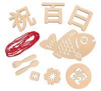 WRITWAA Cartes Étapes de -Né en Bois 1 Ensemble pour Photographie Commémorative des 100 Jours Bébé Accessoires Photo Légers et Compacts pour Suivre Croissance Infantile