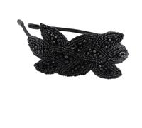 WRITWAA Casque De Mariage Accessoire Rose Maman Célibataire Épouser Casque De Mariée Demoiselles D'honneur Bandeau De Mariage Mariée Habillé Filles Strass Black Plastique