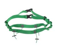 WRITWAA Ceinture à bretelles de course Porte-dossard de course à pied en nylon vert Lot de 2, ajustable, quick adjustment, multiuse storage pocket pour athletic challenge
