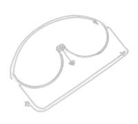 WRITWAA Chaîne de Poitrine avec Pendentif Cœur Cristal Argenté Bijou de Corps Élégant pour Femmes Accessoire pour Soirées et Plage