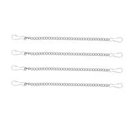 WRITWAA Chaînes Suspendre Inox 4 Pcs 20 Cm pour Plantes Suspendues, Crochets pour Jardinières et Panneaux Décoratifs, Support Polyvalent pour Extérieur et Intérieur, Jardin Balcon Veranda