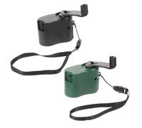 WRITWAA Chargeur de Téléphone USB à Manivelle 2 Pièces, Générateur Électrique Portable Léger en Plastique avec Alimentation d'urgence pour Randonnée et Camping