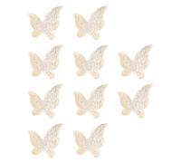 WRITWAA Charms 3d pour Remplissage de Résine Époxy, 10 Pièces en Alliage Paillettes Dorées, Accessoires DIY pour Création de Bijoux, Scrapbooking et Décoration Artisanale