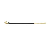 WRITWAA Chausse-pied Long avec Embout en Bois et Métal 58 CM | Usage Maison, Prise Confortable et Légère, pour Bottes Hautes et Chaussures Serrées, Noir