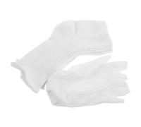 WRITWAA Chaussettes de Protection UV pour Pédicure à Domicile, Lot de 2 Blanches en Tissu Léger, Protège les Rayons UV sous Lampe Uv/LED, Adaptées aux Prothésistes Ongulaires