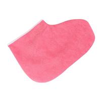 WRITWAA Chaussettes Hydratantes et Absorption Maximale D'humidité en Tissu Rouge, Couverture pour Thérapie la Cire, Maintien Chaleur pour Pieds pour Spa et Salon Professionnel