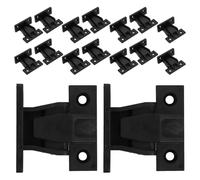 WRITWAA Clips de Fixation Réglables pour Panneaux D’Armoire Kit 16 Pièces Supports en Plastique Robuste Connecteurs Rapides Push-in pour Meubles Cuisine Fixation Invisible Bricolage