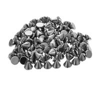 WRITWAA Clous à Pointes Coniques en Plastique Ccb 300 Pcs, Rivets Couture Diy, Accessoires pour Vêtements et Paquet Faits Main, Couleur Noir Clair, Décoration Punk, Légers et Solide,