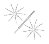WRITWAA Clous Double Tête pour Plinthes Sans Marque Clous Invisibles Muraux Sans Perçage Fixation Solide et Durable avec Manchon Dinstallation