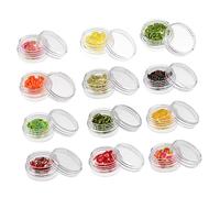 WRITWAA Coffret de Manucure DIY Paillettes pour Nail Art 12 Couleurs Petites Tranches Fruits Pâte Polymère Décoration Ongles Accessoires Beauté Soins Personnels