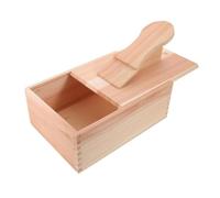 WRITWAA Coffret de rangement en bois pour cirage de chaussures, avec compartiments classiques pour cirage, brosses, chiffons et outils. Finition bois massif. Dimensions : 35,8 x 27,6 x 20 cm.