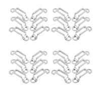 WRITWAA Connecteur de Meuble Invisible en Acier Inoxydable, Kit de Fixation Semi-ouvert Fiable 50 Pièces pour Assemblage et Combinaison de Meubles et Armoires