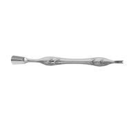 WRITWAA Coupe-cuticules et repousse-ongles double face, nettoyeur de lit d'ongles en acier inoxydable de qualité professionnelle, grattoir à cuticules argenté réutilisable pour manucure et