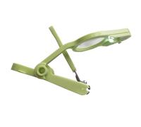 WRITWAA Coupe-Ongles pour Bébé Loupe et Lumière Kit de Soin des Ongles Sécurisé en Métal Inoxydable Outil Précis pour Ongles Fins Couleur Verte Adapté Dès la Naissance