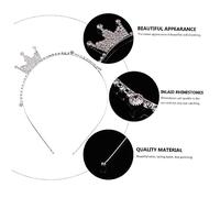 WRITWAA Couronne De Cheveux Pour Filles Accessoire De Fête Avec Strass Coiffe Brillante Pour Garçon Fille