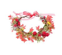 WRITWAA Couronne De Noël Simulée Avec Baies Et Pommes De Pin Serre-tête Léger Et Ajustable Pour Fêtes Festivals Et Cosplay