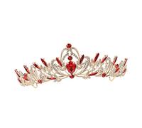 WRITWAA couronne de strass décors de cheveux de mariée bandeau strass decoration fete décoration fete the crown coiffes de mariée pour la fête décors de mariée de mariage Alliage de zinc