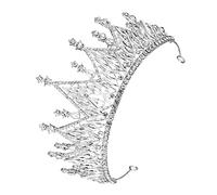 WRITWAA Couronne en Cristal pour Fille Modèle de Couronne Ornements de Cheveux Anniversaire Bandeau de Princesse