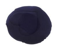 WRITWAA Coussin de Siège Pliable en Polaire Douce pour Tabouret de Canne 20x19,5x3 Cm, Housse Élastique Rembourrée Bleu Marine, Adapté aux Béquilles pour Confort et Mobilité Quotidienne
