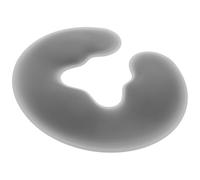WRITWAA Coussin Facial en Silicone Gris Forme U Ouverture pour Visage, Oreiller de Massage pour Table de Soin, Appui-Tête Portable pour Spa et Massages Corporels à Domicile