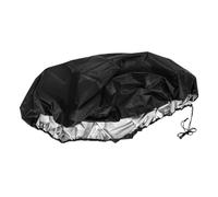 WRITWAA Couverture de Protection Hexagonale pour Piscine Gonflable 180X150X20 CM Imperméable 210D Noir Couverture Anti-Poussière Réutilisable pour Spa et Piscine Portable