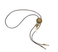 WRITWAA Cravate Bolo pour Homme Collier Western Vintage avec Pendentif Dent Chaîne Longue pour Pull Accessoires Cowboy