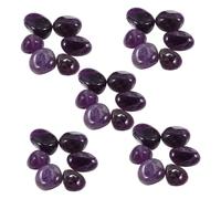 WRITWAA Cristal De Jade Naturel Dégringolade Du Jardin Cristal De Coeur Coeurs De Cristal Copeaux De Quartz Rose Cristaux De Poche Et Pierres De Pierre Brute Violet,mauve