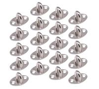 WRITWAA Crochets de Rangement en Acier Inoxydable 20pcs, Crochets Fixes à Anneau de Traction, Résistants et Simples Suspendre Plafond, Stockage Pratique et Sécurisé