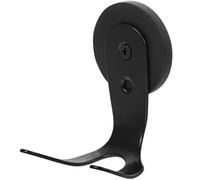 WRITWAA Crochets Magnétiques Puissants sans Perçage pour Suspendre Couronnes, en Fer Poli Noir, Faciles à Installer sur Surface Métallique Magnétique ou Porte