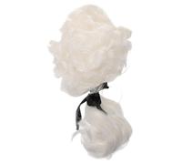 WRITWAA De Gentleman Réaliste Pour Avocats De Juge Coupe Confortable Accessoire De Cosplay Pour Tribunal Perruques Humaines Aspect Naturel