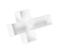 WRITWAA Décoration Élégante de Croix Latine Blanche en Panneau Mousse pour Événements D'église Structure Solide et Surface Mate Antireflet