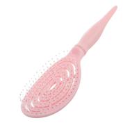 WRITWAA Démêleur De Cheveux Portable Peigne à Fluffy Brosse à Coiffer Ergonomique Outil De Coiffure Élégant Et Pratique Pour Cheveux Bouclés Et Volumineux Rose