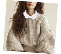 WRITWAA Détachable à Femme de Chemisier Faux Amovible Dentelle Blanche Accessoire Décoratif Élégant pour Tenues Casual et