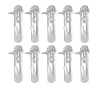 WRITWAA D'étagère D'armoire et Diverses Applications pour Garages 10 Clips en Plastique Verrouillage à Ressort, Support Solide Prévention Anti-Vibration pour Meubles